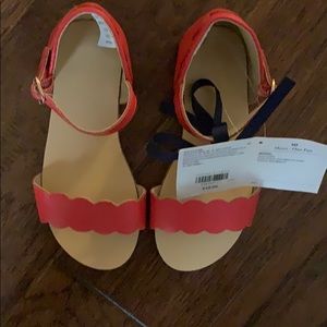 janie and jack kids red slippers